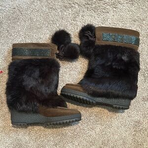 Coach Fur Boots